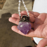 Amethyst and Crystal Necklaces