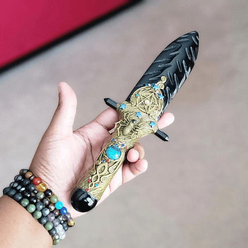Handcrafted Black Obsidian Daggers