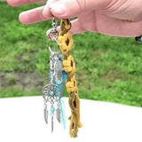 Handmade Macrame Sunflower Keychain