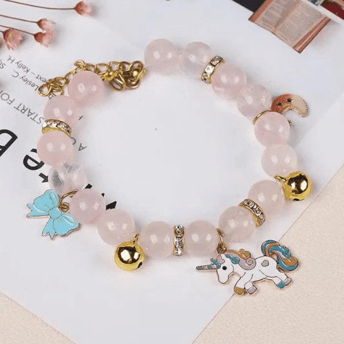 Rose Quartz Pet Necklace for Dog