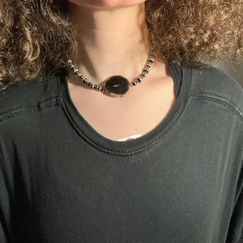 Freeform Geode Choker Necklace