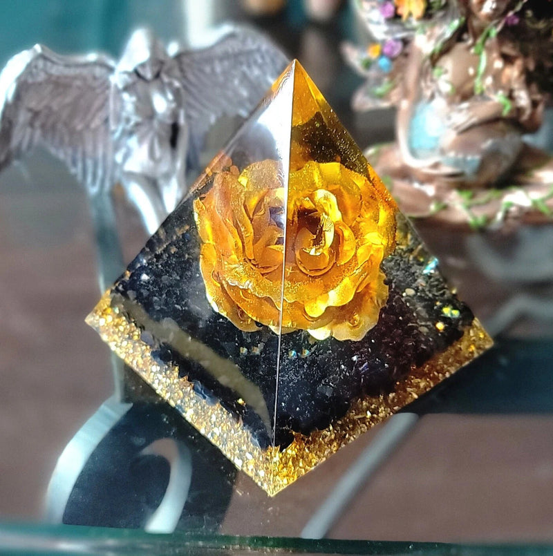 Obsidian Protection Crystal Pyramid