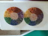 Handmade Seven Chakra Orgone Coasters