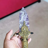 Handmade Gemstones Amethyst Dagger
